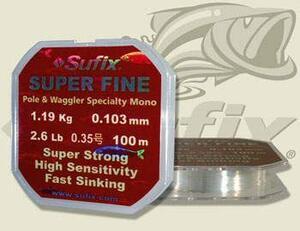 Vlasec Sufix Super Fine 0,103mm 1,19kg 100m