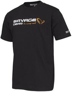 Triko Savage Gear Signature Logo T-Shirt Black
