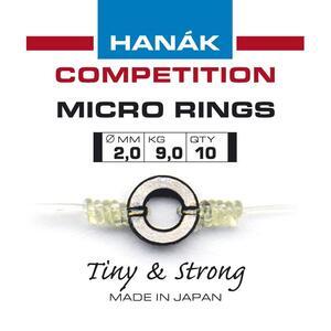 Muškařské mikrokroužky Hanák - Microrings (10ks) - 2,0mm