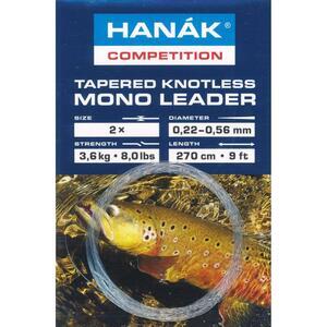 Ujímaný návazec Hanák Tapered Knotless Mono Leader 270cm 4X - 0,17-0,53mm - čirý