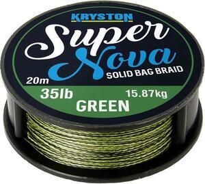 Návazcová splétaná šňůra Kryston Super Nova Green 20m 25lb (11,33kg)