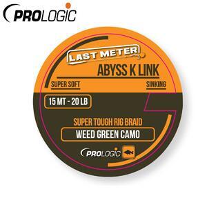 Návazcová pletená šňůra Prologic Abyss K Link Weed Green Camo 15m 30lbs 