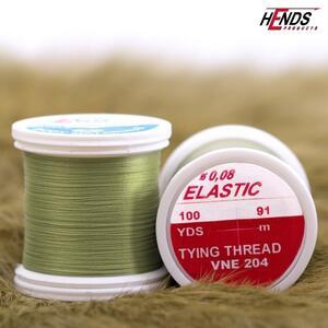 Elastic Tying Thread 0,08mm VNE204 - olivová