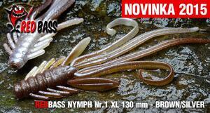 Nymfa RedBass XL 130mm - Brown-Silver