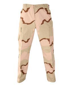 Kalhoty BDU Tri-Color Desert Camouflage - Large Long