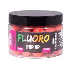 Fluoro Pop-up Boilie LK Baits 150ml 14mm - Wild Strawberry