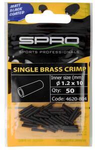 Krimpovací trubičky SPRO MB Single Brass Crimp 50ks 10mm 0,8mm - 1