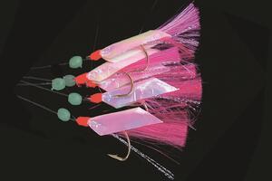 Mořské návazce IceFish na makrely  - fólie - fluo růžová - 1