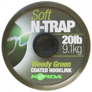 Potahovaná šňůrka Korda N-Trap Soft Weedy Green 20m 20lb 9,1kg - 1