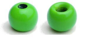 Kulička kovová Bead Head 20ks barvená Zelená - 2,4mm