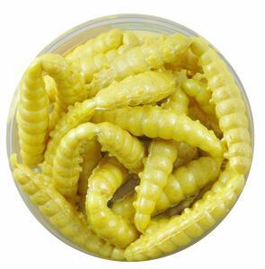 Vosí larvy Berkley PowerBait® Honey Worm 55ks - žlutá - 1