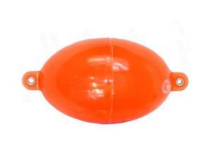 Bublina - oválné plovátko Buldo červené - 40x60mm