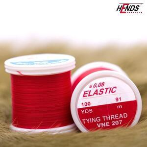 Elastic Tying Thread 0,08mm VNE207 - červená