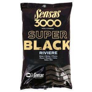 Krmení Sensas 3000 Super Black River - Řeka černé 1kg