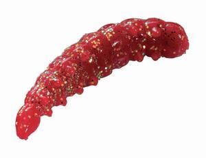 Vosí larvy Berkley PowerBait® Honey Worm 55ks - červená gliter