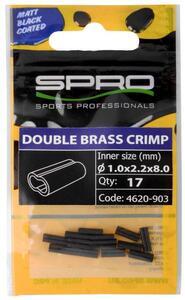 Krimpovací trubičky SPRO MB Double Brass Crimp 17ks 8mm 0,8mm - 1
