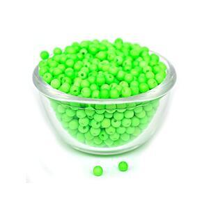 Plastové kuličky Neon Plastic Beads 50ks 4,0mm - Green