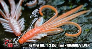 Nymfa RedBass S 53mm - Orange-Silver UV
