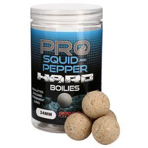 Extra tvrdé boilies Starbaits Probiotic Hard Baits 200g - Squid & Pepper - 24mm
