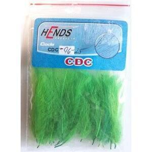 CDC peří Hends 96 - zelená fluo
