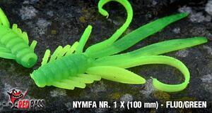 Nymfa RedBass X 100mm - Fluo Green UV