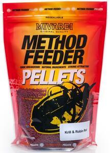 Pelety Mivardi Method pellets 750g - Krill & Robin Red - 1