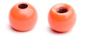Kulička kovová barvená Bead Head 20ks Fluo Oranžová - 2,4mm
