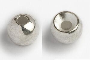 Kulička wolframová hladká Tungsten Head 10ks Stříbrná - 3,5mm - 2