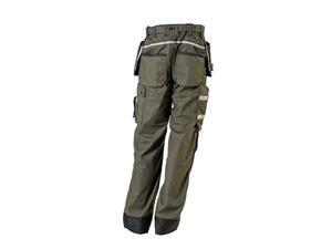 Pracovní kalhoty GWT s kapsami olivové - S - 2