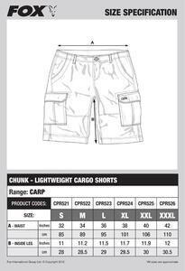 Kraťasy FOX Chunk Lightweight Cargo Shorts Twill Camo XXL - 2