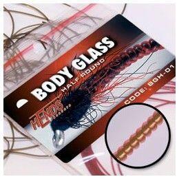 Body Glass Half Round 94 - růžová signální - 2