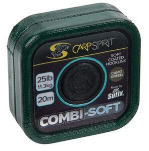 Potahovaná návazcová šňůrka Carp Spirit Combi-Soft 20m Camo Green - 25lb - 2