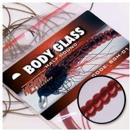 Body Glass Half Round 93 - krvavě rudá - 2