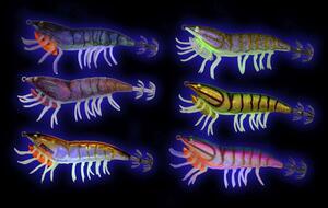Nástraha kreveta Savage Gear 3D Hybrid Shrimp EGI jig Glitter 9,2cm 21g - Olive Flash - 2