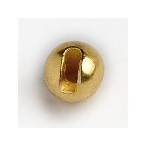 Kulička wolframová hladká s drážkou 10ks Zlatá - 3,5mm - 2