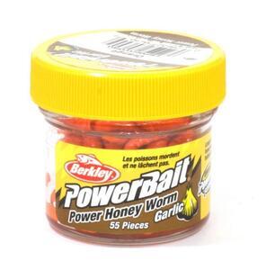 Vosí larvy Berkley PowerBait® Honey Worm Garlic 55ks - oranžová česnek - 2