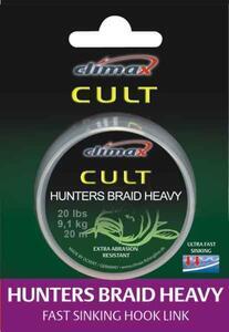 Návazcová pletená šňůra Climax Cult Hunters Braid  Heavy 20m Weed - 20lb  - 3