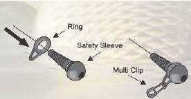 Závěs na olovo Carp safety sleeves - 3
