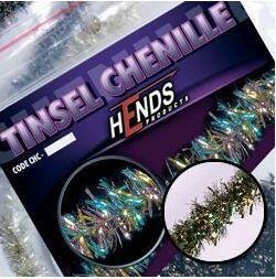 Tinsel Chenille 4mm CHT-04 - paví mosazná - 3