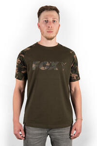 Triko Fox Raglan Khaki/Camo T-Shirt - 4