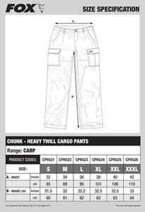 Kalhoty FOX Chunk Cargo Pants Twill Khaki XXL - 5