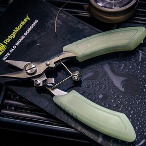 Svítící nůžky RidgeMonkey Nite Glow Brait Scissors - 5