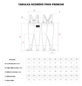 Kalhotové holínky PROS Premium vel.48, 48 - 6