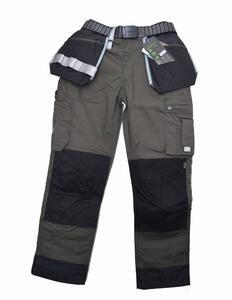 Pracovní kalhoty GWT s kapsami olivové - S - 7