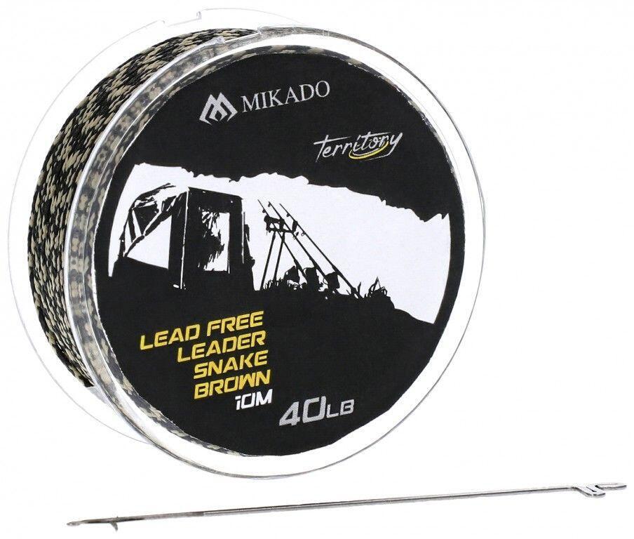 Zatížená šňůrka Mikado Lead Free Leader 10m 40lb Dark Camo